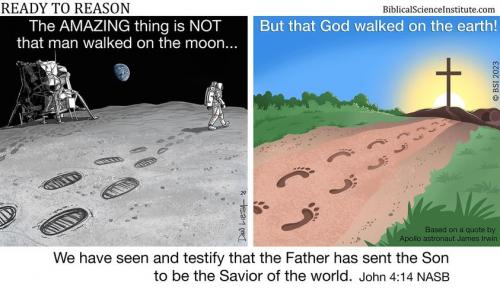 Jesus Christ, Moon, Creationism -- Moonlanding or Cross