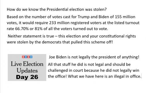 How you know the election was stolen