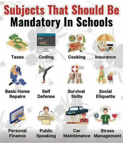 M school subjects