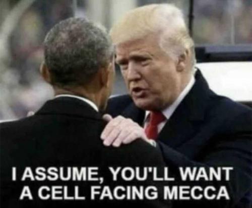 USA facing Mecca