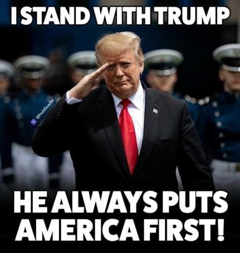 USA stand with Trump