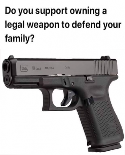 X  owning legal weapon