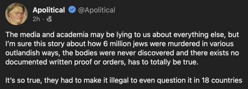 holocaust no question