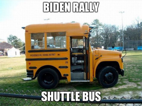 X Biden bus