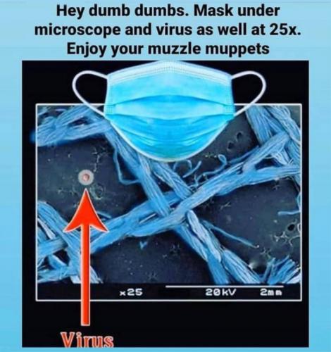 RO masks under microscope