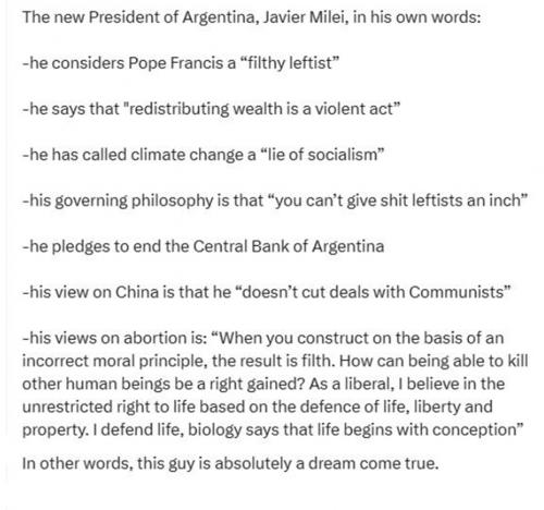 Javier Milei Argentina