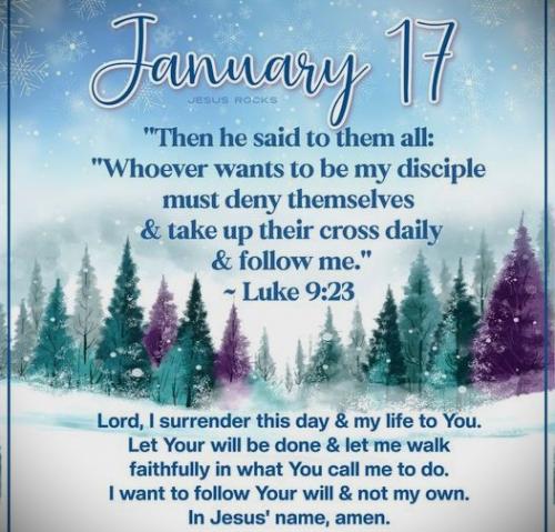 011724 - Luke 9-23 take up their cross