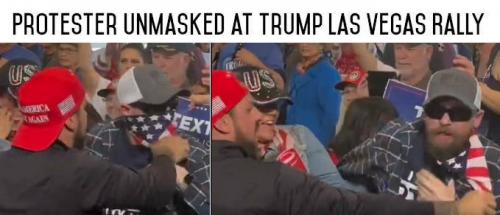 TRUMP RALLY PROTESTER