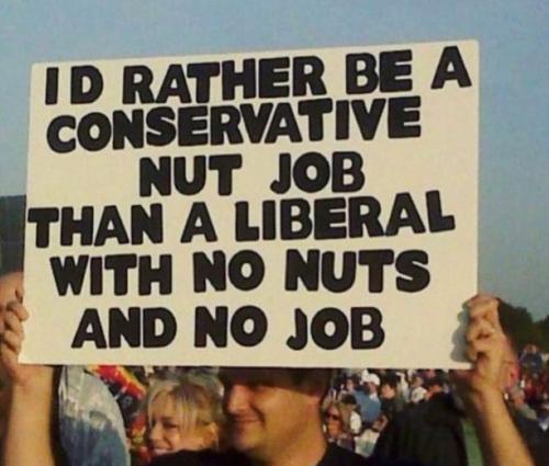 X Conservative nut job