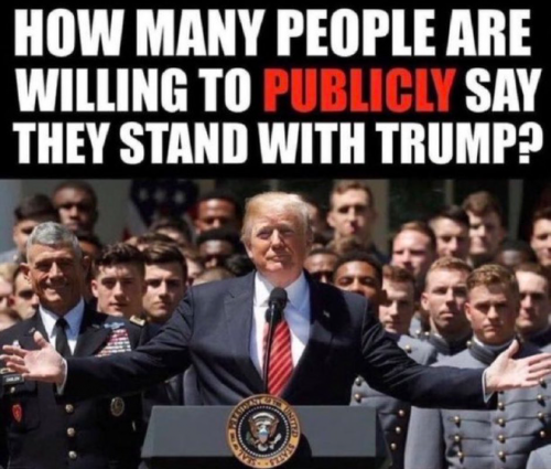 X stand with Trump