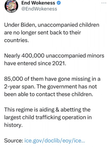 M unaccompanied children