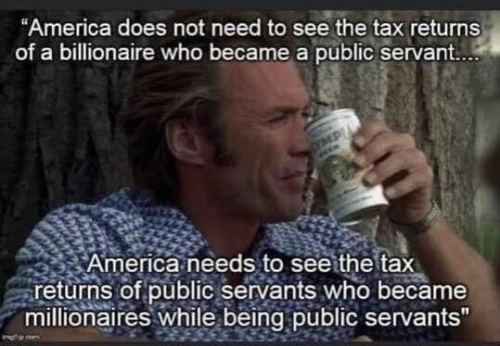 Trump, Clint Eastwood, Tax Returns -- Politicians, Public Servants