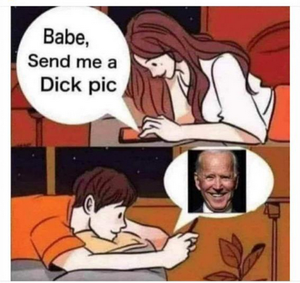 show me a dick pic= joe biden