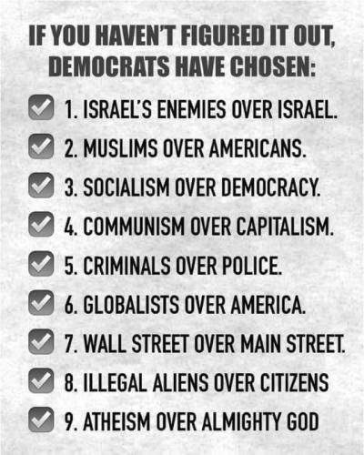 X Democrats chose