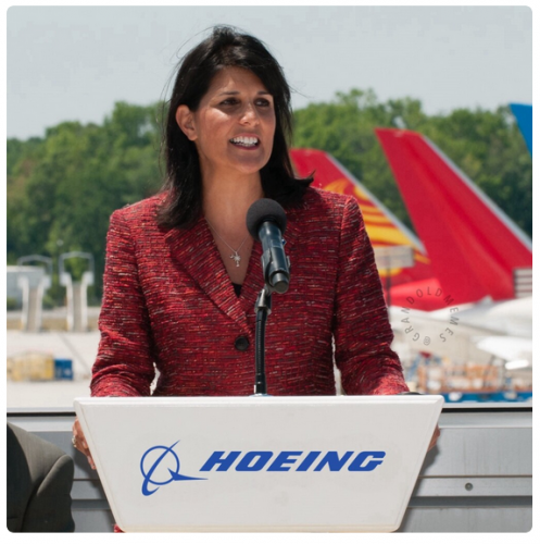 nikey haley boing or hoeing