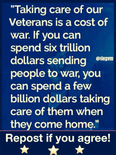 X take care of Veterans