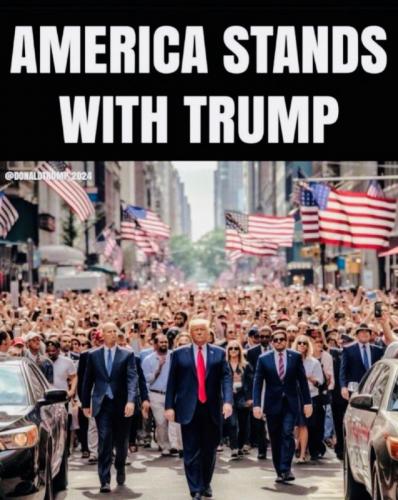 X stands with Trump