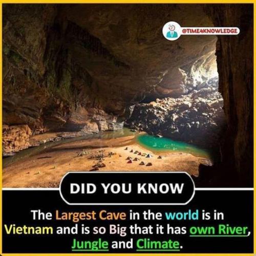 Did You Know -- Largest Cave in Vietnam w- River, Jungle, & Climate