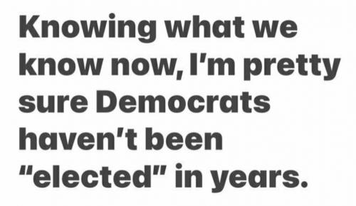 Dems not elcted