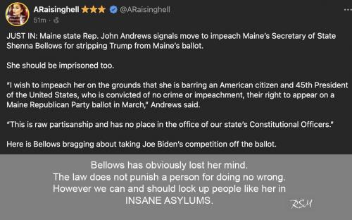 Maine SOS insane