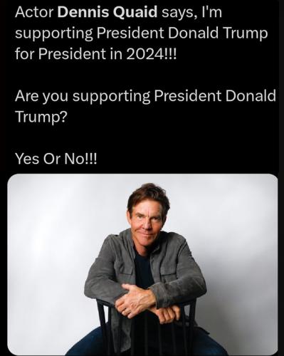 X Dennis Quaid
