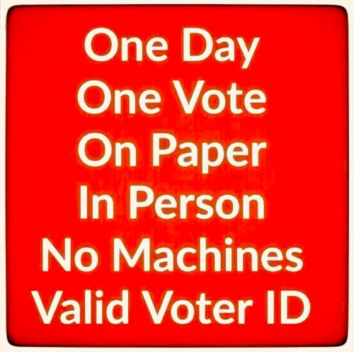 X one day one vote