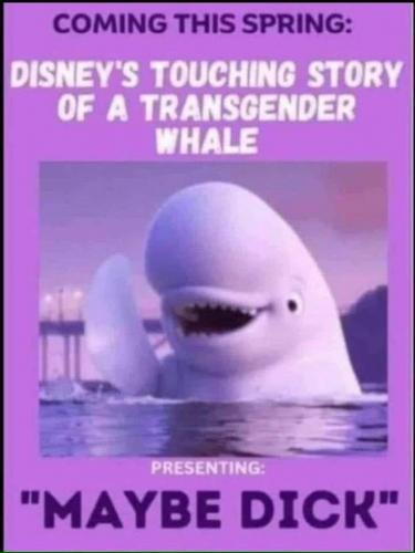 Disney, LGBT, Tranny -- Transgender Whale