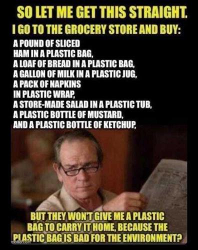 USA plastic bag