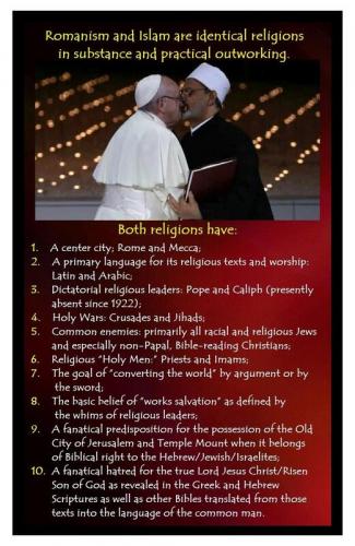 Roman Catholic = Islam