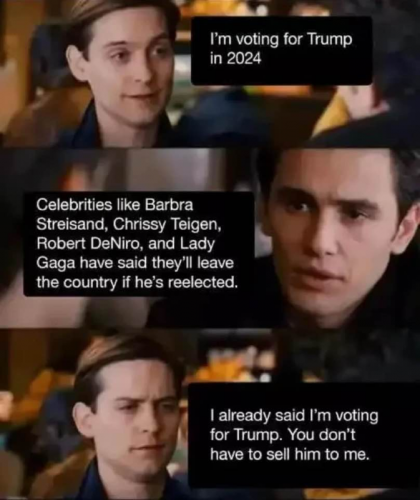 M voting for Trump