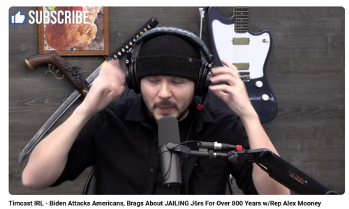Screenshot 2024-01-05 at 19-31-21 (136) Timcast IRL - Biden Attacks Americans Brags About JAILING J6rs For Over 800 Years w_Rep Alex Mooney - YouTube