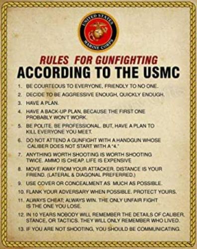 RO rules for gunfighting