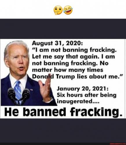 Biden, Trump -- Fracking FlipFlop