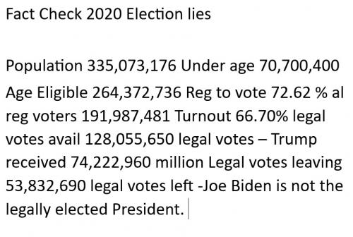 Fact Check 2020 election numbers