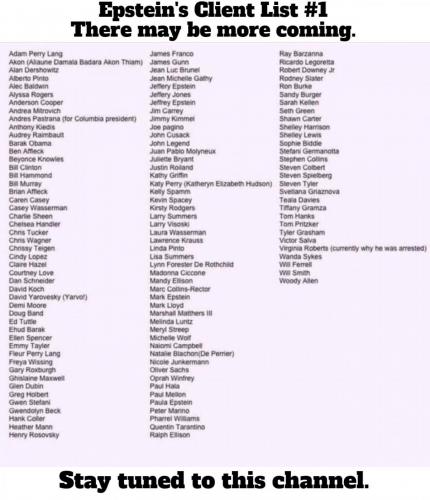 Epstein's client list 1