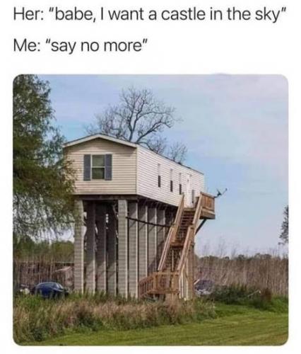 Trailer, Stairs, on Stilts -- Castle in the Sky