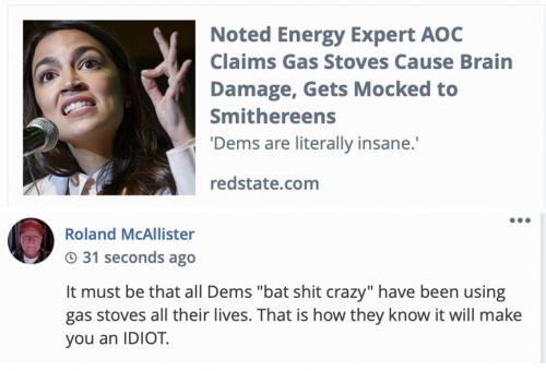 AOC gas idiot
