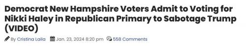 NH dems voted Haley