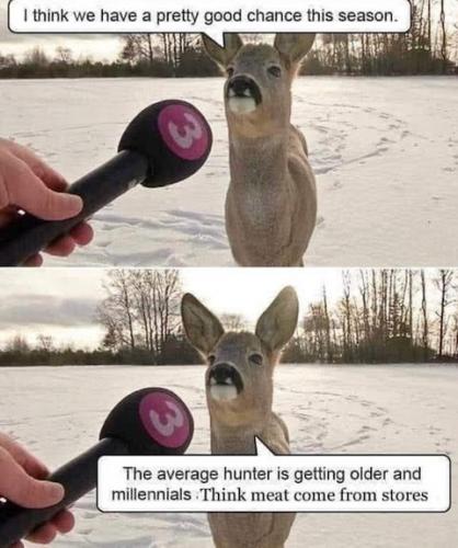 Deer Interview, Hunters, Millenials -- Good Chance this year