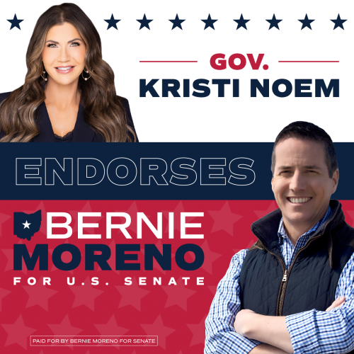 Bernie Moreno, Kristi Noem, Ohio -- Vote For US Senate