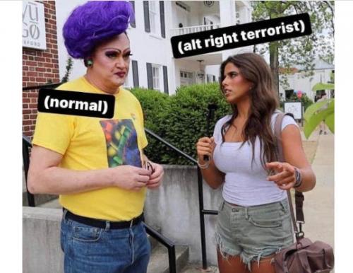 LGBT, Male, Female -- Normal vs. Alt-Right Terrorist