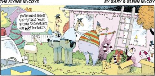 Christmas Decorations -- Fine, Ticket Arrested