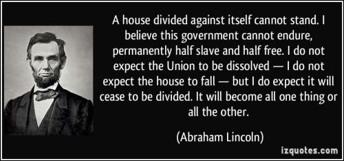 abraham lincoln house divided