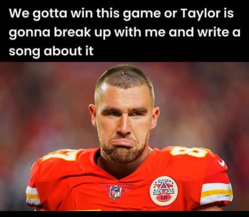 Pouting Travis Kelce