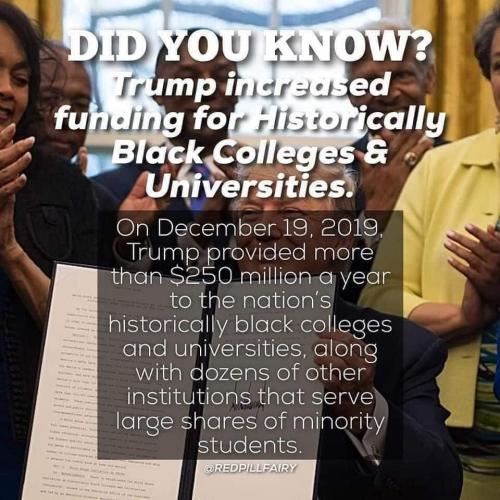 trump accomplishments black colleges