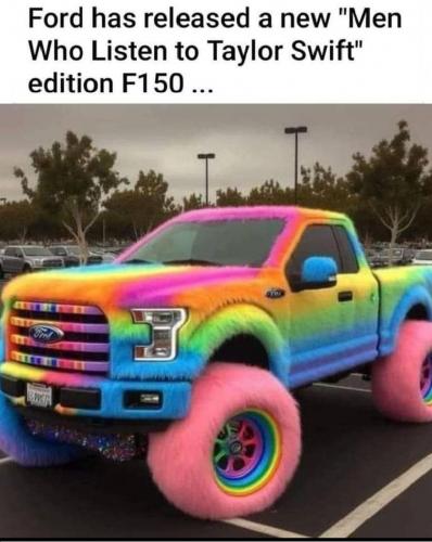 Men who listen to taylor swift truck