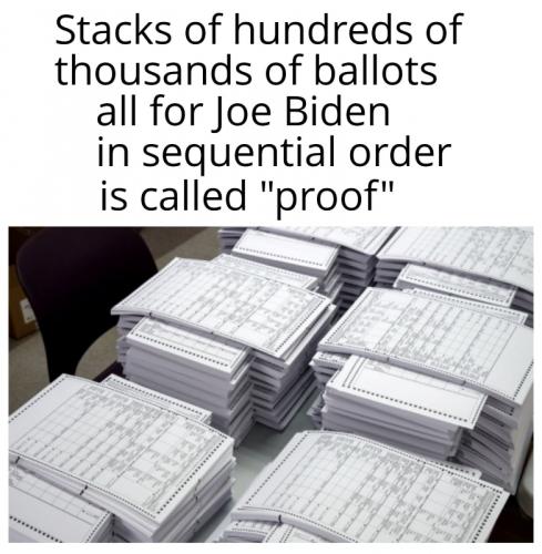 X stacks of proof
