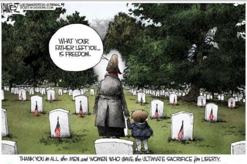Patriot, Veteran, Graveyard -- Your Father left you Freedom