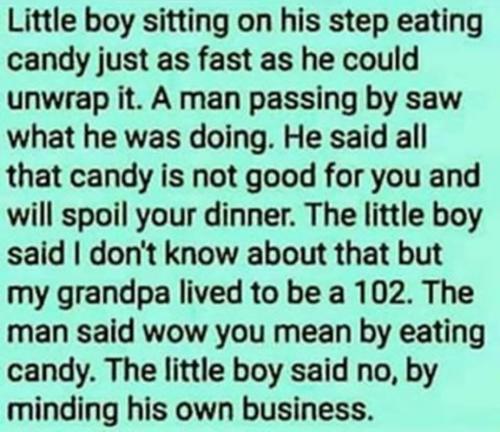 B mind own business