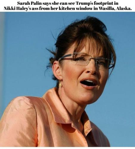 Sarah Palin footprint